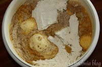 drożdżowe wilgotne ciasto z truskawkami kokos kruszonka