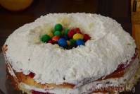 ninjago malinowy tort niespodzianka mascarpone urodzinowy masa plastyczna cukrowa