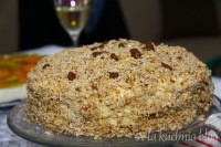tort chałwowy chałwa orzechy święta lekki orzechowy