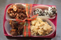 czekolada płatki kukurydziane cornflakes rodzynki żurawina pralinki