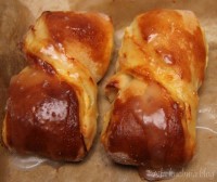 drożdżówki skręcane twaróg twarożek biały ser lukier serowe