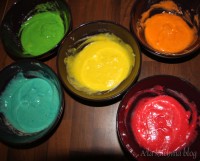 muffinki mufinki tęczowe kolorowe urodzinowe