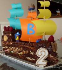 tort statek piracki urodzinowy