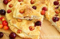 foccacia czereśnie pizza słodka ciasto drożdżowe