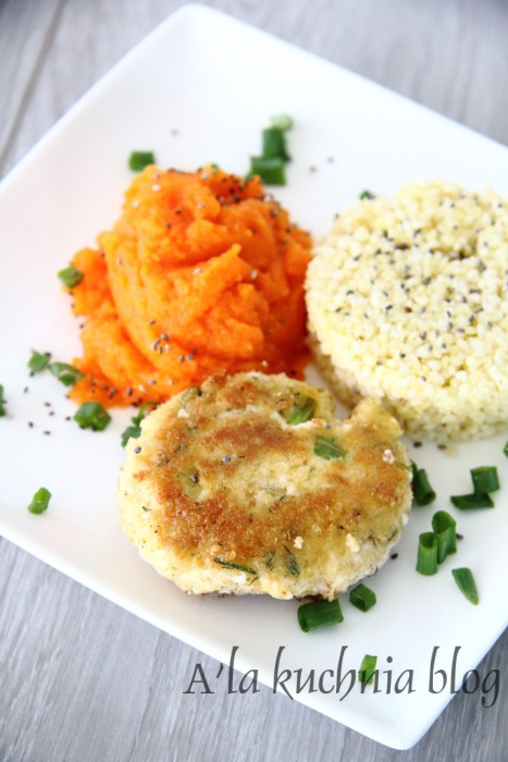 kotlety jajeczne puree marchewkowe szybkie danie lunch obiad zdrowe fit do pracy dla dzieci wegetariańskie