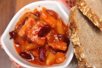 leczo ananas fasola kiełbasa słodko kwaśny