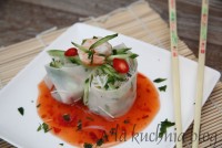 roladki papier ryżowy krewetki przystawka kuchnia azjatycka sałatka krewetkowa sajgonka tajska