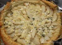 tarta francuskie lazur gruszka ser pleśniowy ciasto francuskie