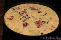 tortilla chorizo ser machego parmezan ziemniaczana meksykańska