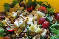 jarmuz winogrona ser dynia olej kujawski tłoczony na zimno prazone pestki sałatka grill dressing winogrona impreza szybka ser ż&oacute;łty zdrowa zielona